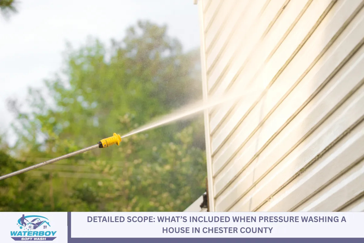 Detailed Scope: What’s Included When Pressure Washing a House in Chester County