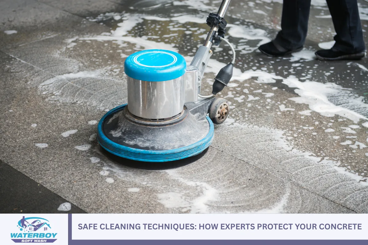 Safe Cleaning Techniques: How Experts Protect Your Concrete