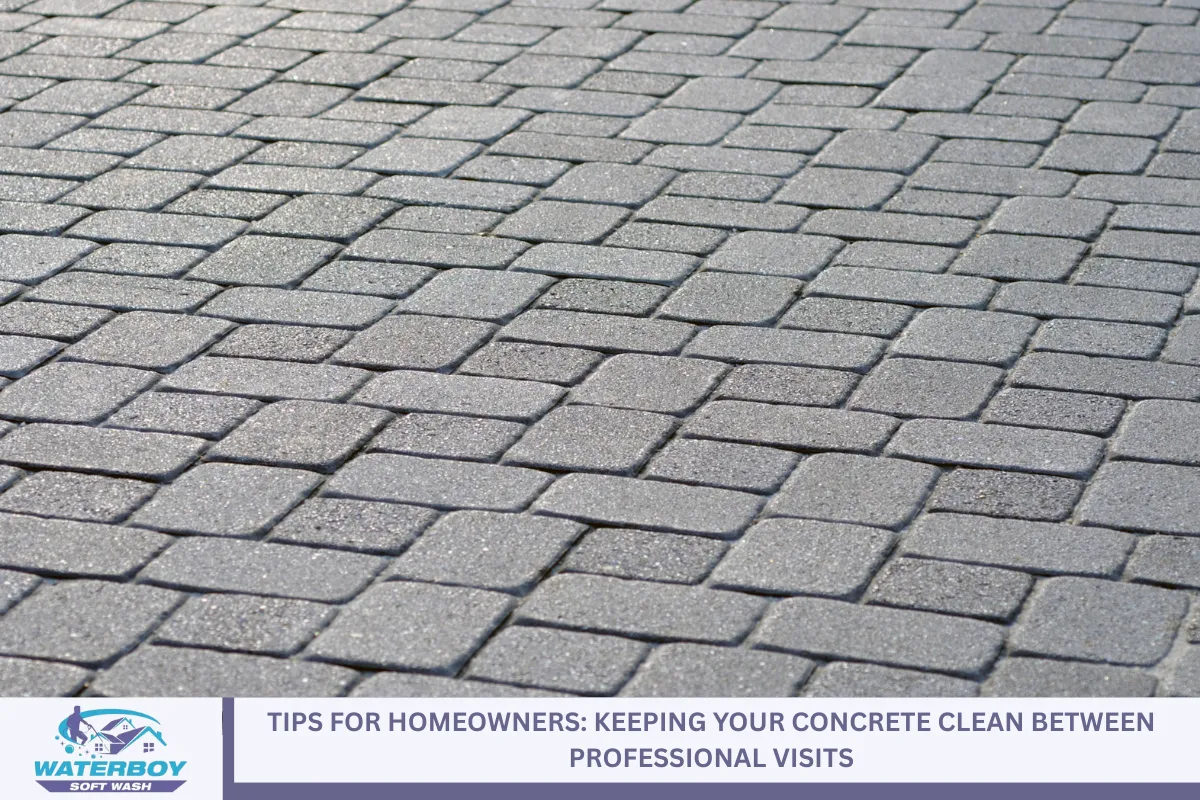 Tips for Homeowners: Keeping Your Concrete Clean Between Professional Visits