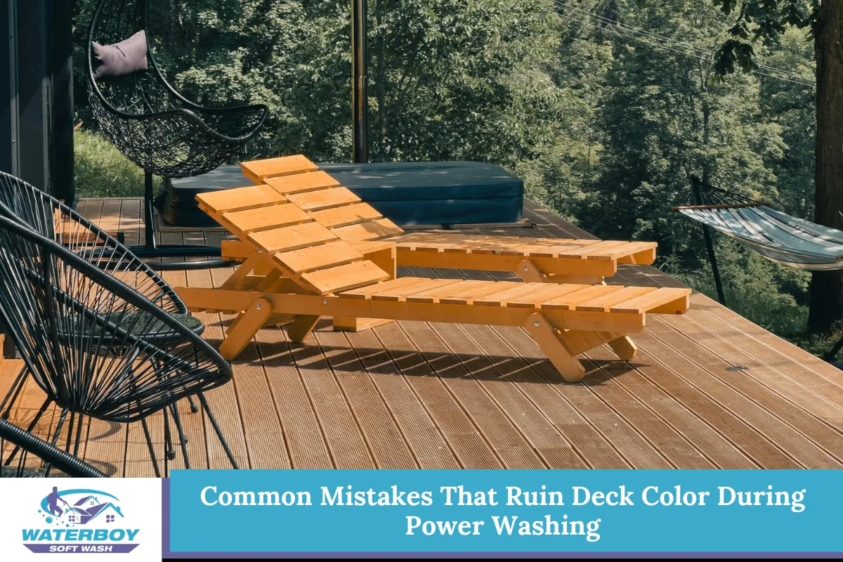 Common Mistakes That Ruin Deck Color During Power Washing