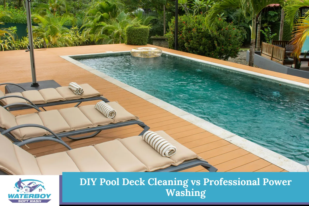 DIY Pool Deck Cleaning vs Professional Power Washing