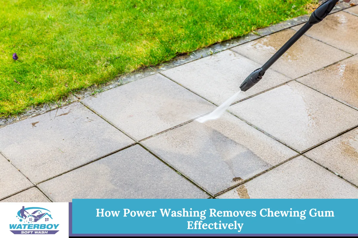 How Power Washing Removes Chewing Gum Effectively