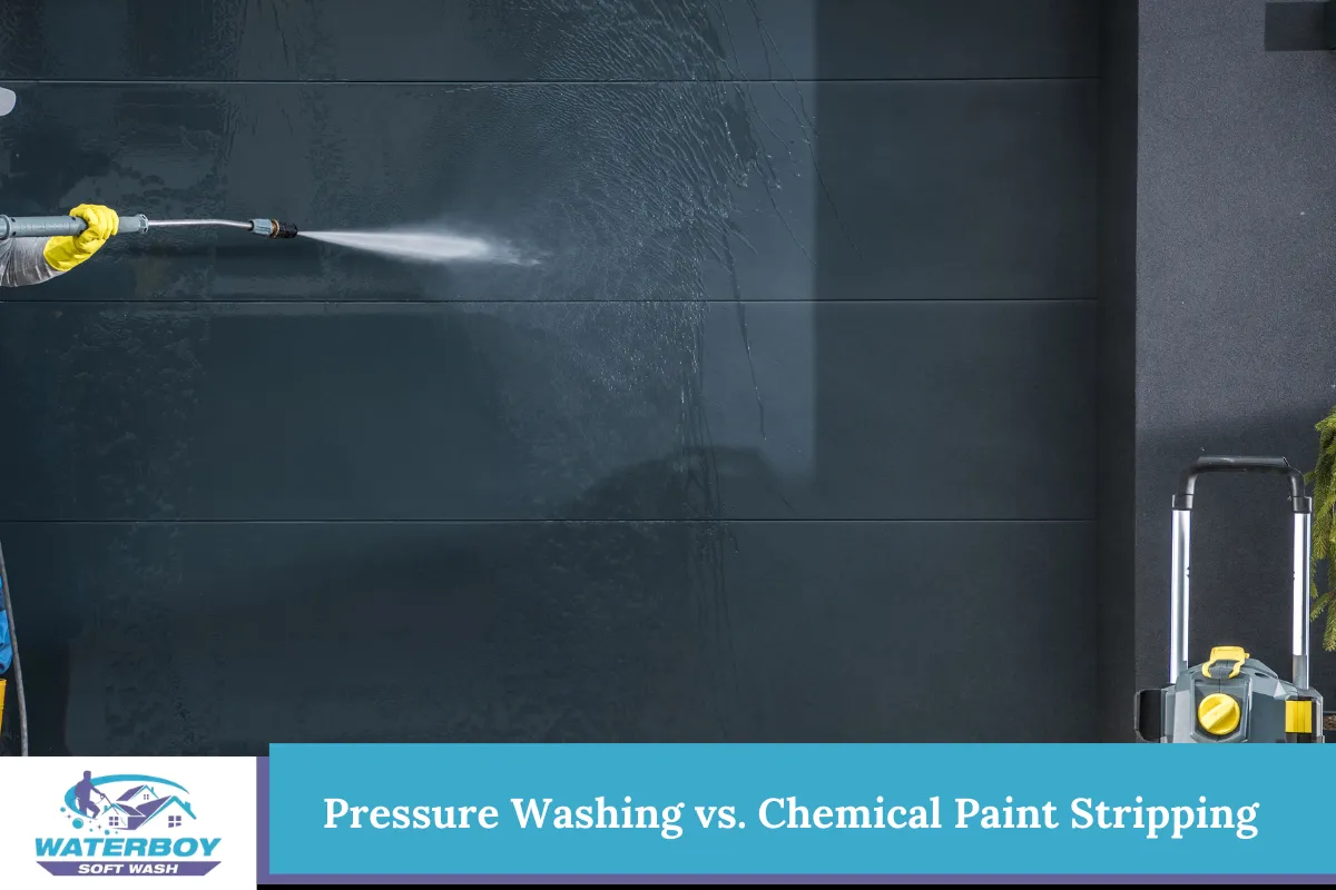 Pressure Washing vs. Chemical Paint Stripping