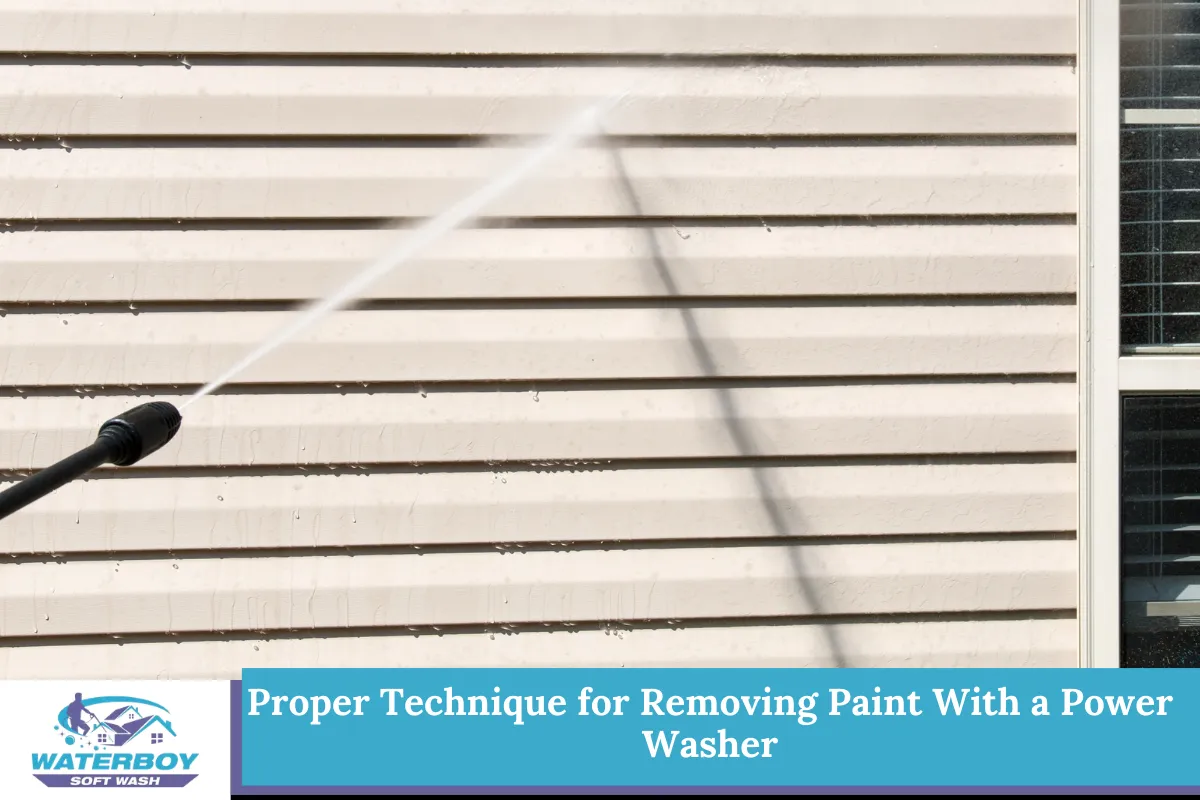 Proper Technique for Removing Paint With a Power Washer