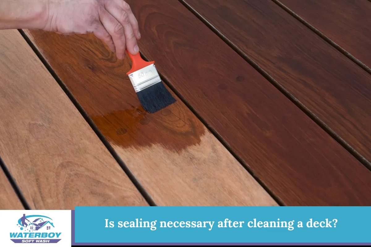 Is sealing necessary after cleaning a deck?