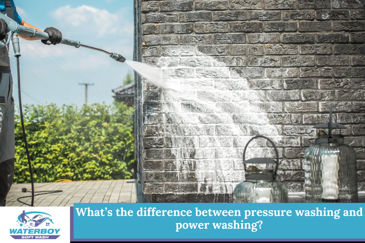 What’s the difference between pressure washing and power washing?