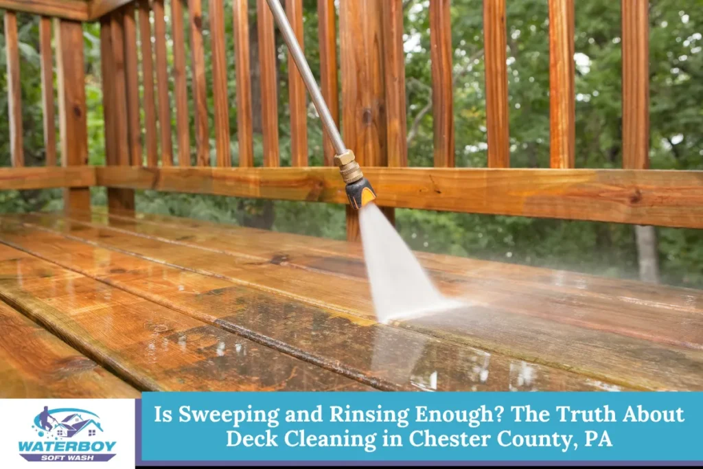 Is Sweeping and Rinsing Enough? The Truth About Deck Cleaning in Chester County, PA