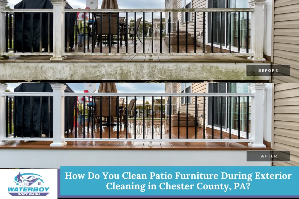 How Do You Clean Patio Furniture During Exterior Cleaning in Chester County, PA?