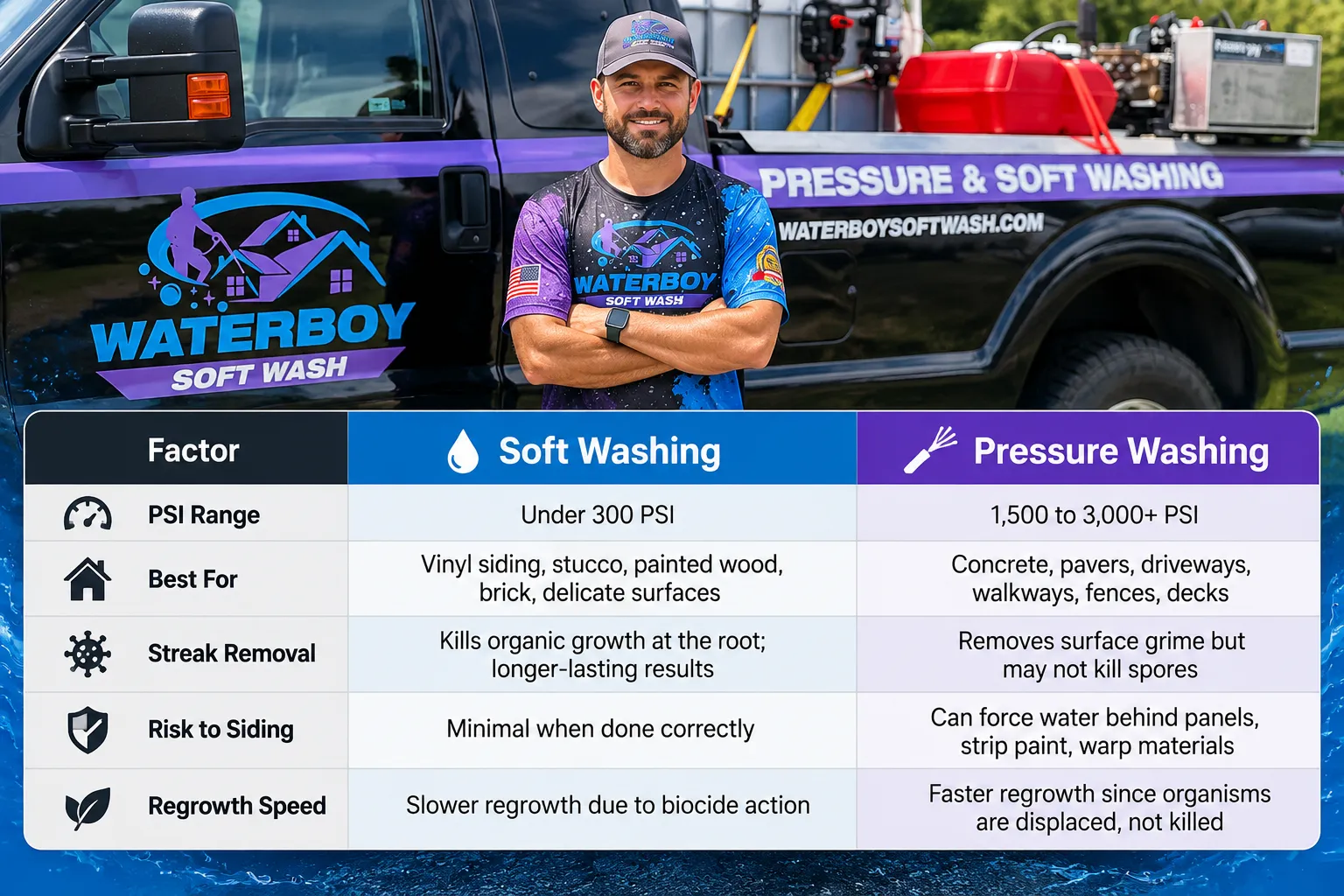 Soft Washing vs. Pressure Washing for Black Streak Removal