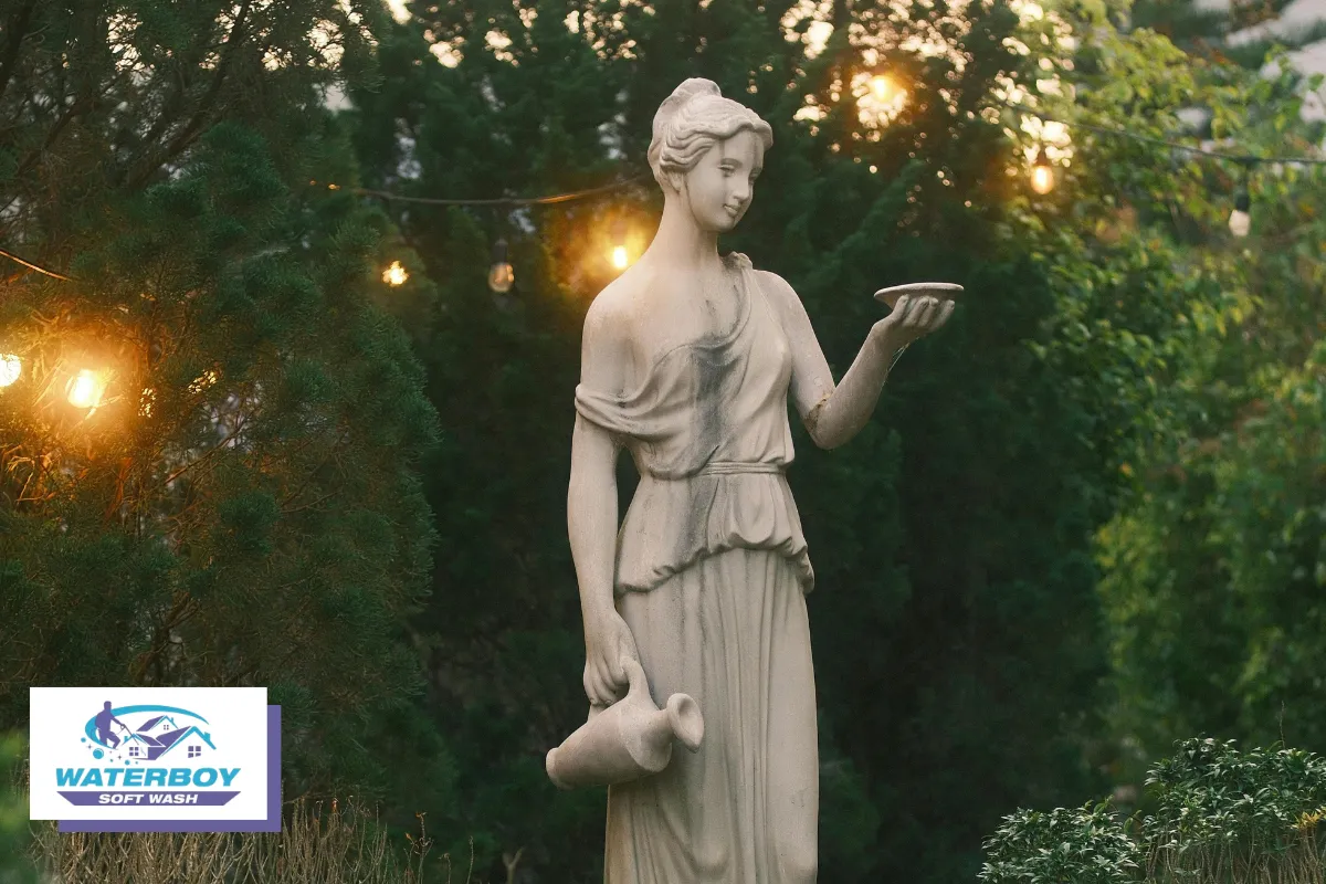 When and How to Use Professional Power Washing Around Garden Decor