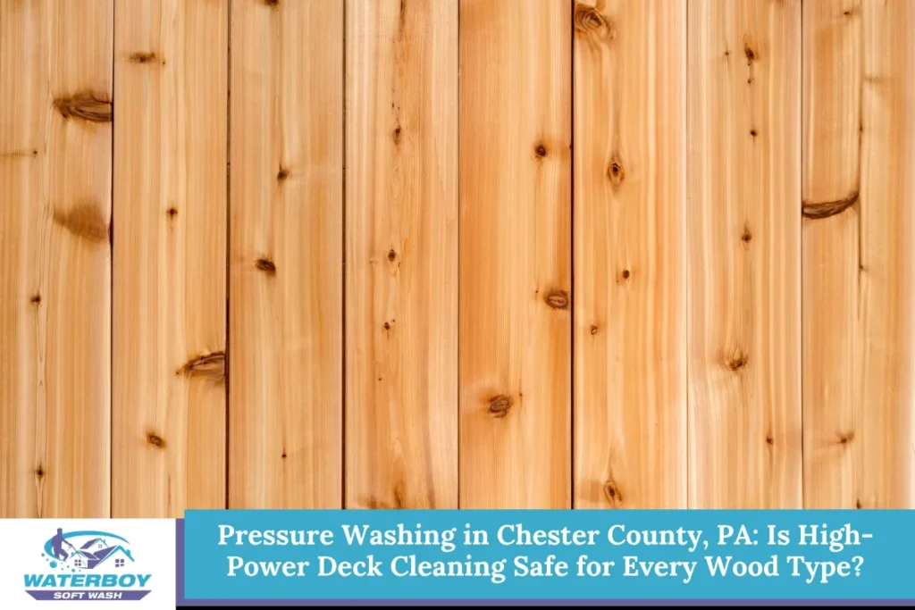 Pressure Washing in Chester County, PA: Is High-Power Deck Cleaning Safe for Every Wood Type?